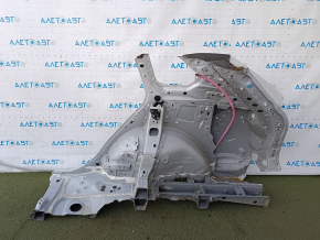 The quarter wing of the rear right Toyota Rav4 19-20 is sawed off, white, dented
