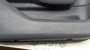 Door trim card front left Ford Mustang Mach-E 21-26 black, insert black leather, armrest black leather, with handle, scratches, worn leather