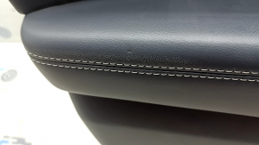 Door trim card front left Ford Mustang Mach-E 21-26 black, insert black leather, armrest black leather, with handle, scratches, worn leather