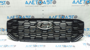 Radiator grill assembly Hyundai Santa FE 21-23 with badge, black