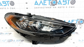 Front right headlight complete Ford Fusion mk5 17-20 halogen, with DRL