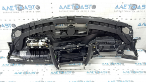 Torpedo front panel with AIRBAG Audi A6 C7 16-18 rest, black