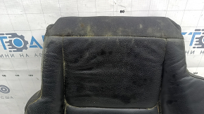 Rear seat cushion upholstery (2nd row) left Volvo XC90 16-25 black leather, dry cleanable