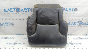 Rear seat cushion upholstery (2nd row) right Volvo XC90 16-25 black leather, dry cleanable, dented