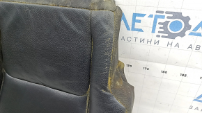 Rear seat cushion upholstery (2nd row) right Volvo XC90 16-25 black leather, dry cleanable, dented