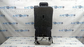 Rear seat backrest (2nd row) center Volvo XC90 16-25 black leather, with belt, armrest, upper frame and headrest, dry-cleanable