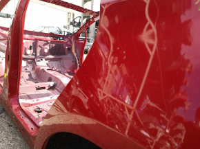 Quarter wing rear left Toyota Prius 30 12-15 on the body, red, dents