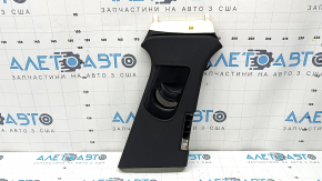 Upper right center pillar trim for Audi A6 C7 12-18 under deflector, black, for cleaning