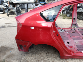 Quarter wing rear right Toyota Prius 30 12-15 red, on the body, pokes