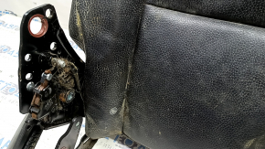 The back of the rear row of seats (2nd row) right Volvo XC90 16-25 black leather, with a headrest and upper frame, for dry cleaning, the headrest does not lock, dents on the back side
