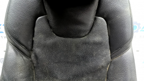 The back of the rear row of seats (2nd row) right Volvo XC90 16-25 black leather, with a headrest and upper frame, for dry cleaning, the headrest does not lock, dents on the back side