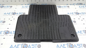 Interior mat rubber rear left Volvo XC90 16-25 black, 2nd row