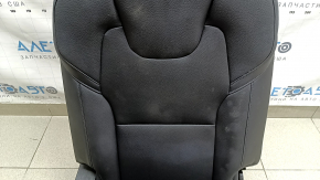 Rear row of seats, right, 3rd row, Volvo XC90 16-25, black leather, dry-cleanable, dented headrest