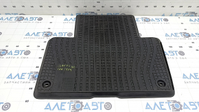 Interior mat rubber rear right Volvo XC90 16-25 black, 2nd row