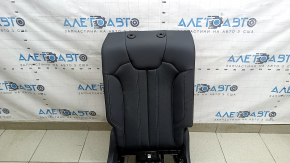 Backrest of the rear row of seats, 2nd row, right, Audi Q5 80A 21-25, black leather, mechanical, with lower frame