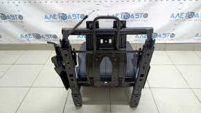 Backrest of the rear row of seats, 2nd row, right, Audi Q5 80A 21-25, black leather, mechanical, with lower frame