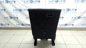 Backrest of the rear row of seats, 2nd row, right, Audi Q5 80A 21-25, black leather, mechanical, with lower frame