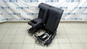 Backrest of the rear row of seats 2nd row left Audi Q5 80A 21-25 black leather, mechanical, with seat belt and armrest