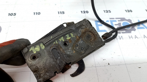 Left hood lock Volvo XC90 16-26 with thread, with cable, corrosion, broken cable mount