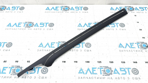 Left trunk curtain guide trim for Audi A6 C7 12-18, black, broken guide