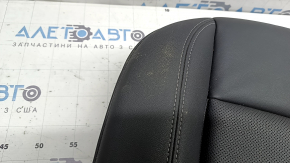 Rear seat cushion upholstery, 2nd row, left, Audi Q5 80A 21-24, black leather, dry-cleanable