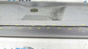 Right threshold Audi A6 C7 16-16 rest, silver, scratches, dents