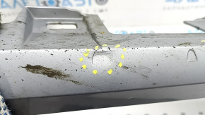 Right threshold Audi A6 C7 16-16 rest, silver, scratches, dents