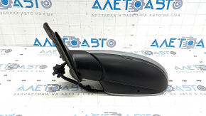 Left side mirror assembly for Audi A6 C7 12-18 14+2 pins, for auto storage, BSM, turn signal, auto-dimming, silver, without mirror element, broken housing