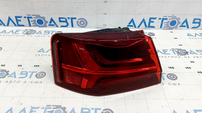 Left outer wing light for Audi A6 C7 16-18 restyling, broken glass, cracked housing