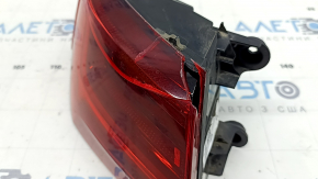 Left outer wing light for Audi A6 C7 16-18 restyling, broken glass, cracked housing