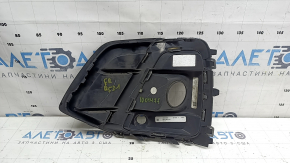Right front bumper grille for Audi Q5 80A 21-25, matte black with chrome, S-Line, for radar and parking sensors, worn