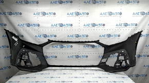 Bare front bumper Audi Q5 80A 21-25 without Park Assist and headlight washers, black, without tow hook cap
