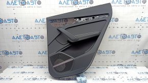 Door trim, rear right card, Audi Q5 80A 21-25, black leather, black armrest, under curtain, Bang & Olufsen