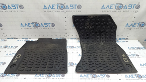 Set of floor mats, rubber, Audi Q5 80A 18-25, black