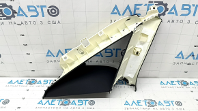 Right rear window trim for Audi A6 C7 12-18, black, broken fasteners, worn