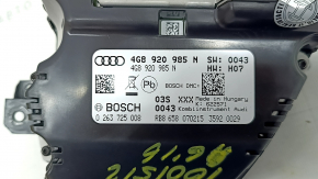 Instrument cluster Audi A6 C7 16-18 rest without night vision and projection, 86k, scratches