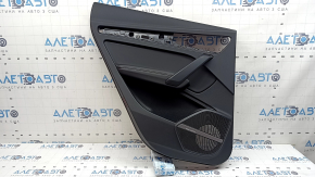 Door trim, rear left card, Audi Q5 80A 21-25, black leather, black armrest, under curtain, Bang & Olufsen, scratches