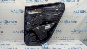 Door trim, rear left card, Audi Q5 80A 21-25, black leather, black armrest, under curtain, Bang & Olufsen, scratches