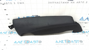 Side bolster of the 2nd row of seats, right, Audi A6 C7 16-18, black leather, dented