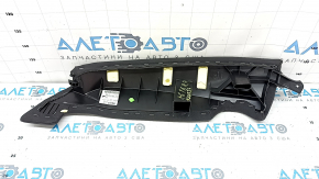 Side bolster of the 2nd row of seats, right, Audi A6 C7 16-18, black leather, dented