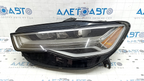 Front left headlight assembly Audi A6 C7 16-18 rest LED, sand, chip, yellowing LED