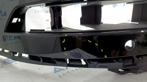 Bare rear bumper, upper part, Audi Q5 80A 21-25, for parking sensors, black, worn