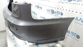 Bare rear bumper Audi A6 C7 16-16 rest, for parking sensors, without plug, scratches, dents