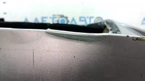 Bare front bumper Audi A6 C7 16-16 rest, for parking sensors, silver, in film, cracks, dents, scratches, broken grilles and fasteners