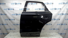 Bare rear left door Audi Q5 80A 18-25 black LY9T, with door stop and door stop boot