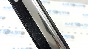 Molding door-glass central front left Audi A6 C7 12-18 chrome, scratches, bump