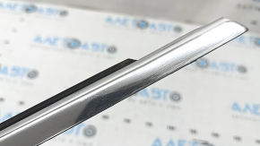 Molding door-glass central front right Audi A6 C7 12-18 chrome, scratches