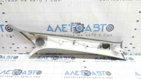 Front pillar trim left Audi Q5 80A 18-25 gray, under tweeters, scratch, crack in mount