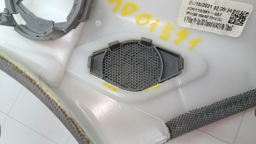 Right front pillar trim for Audi Q5 80A 18-25, gray, under tweeters, scratches, mount turned white, tweeter mount broken