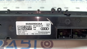 Climate control control Audi Q5 80A 18-24 for heated and ventilated seats